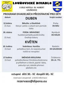 PROGRAM DĚTI DUBEN KVĚTEN