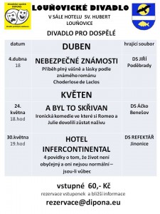 PROGRAM DOSPĚLÍ DUBEN - KVETEN 2014